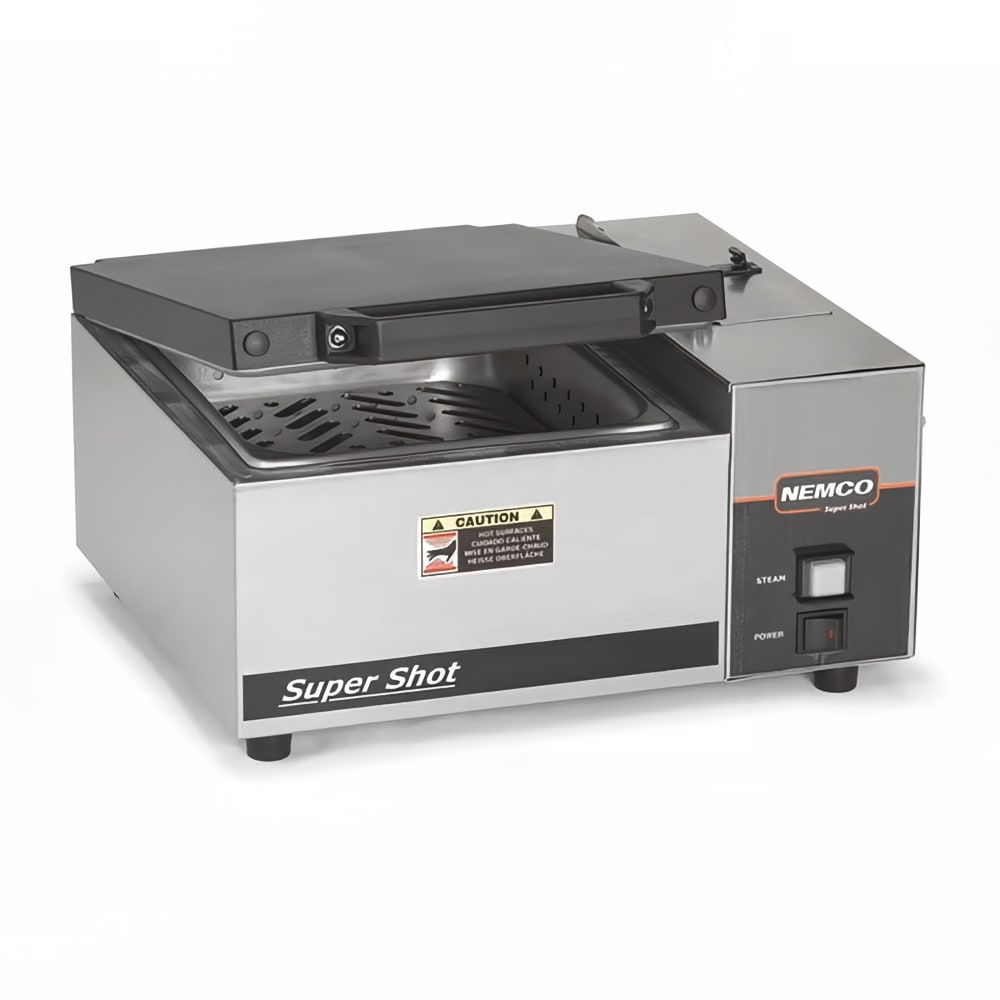 Nemco 6600 Super Shot (1) Pan Portion Steamer - Countertop, 120v/1ph