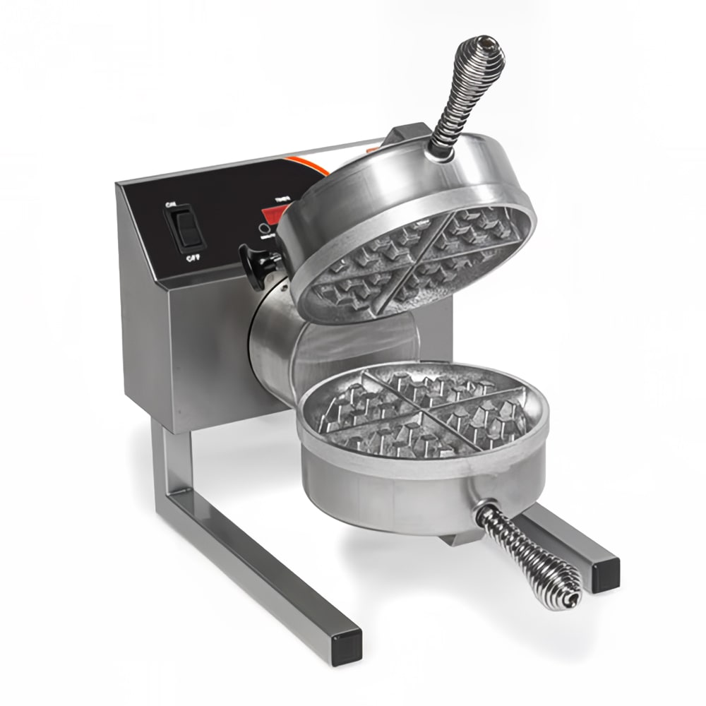 Nemco 7020-S208 Single Classic Belgian Waffle Maker w/ Removable Cast Aluminum Grids, 980W