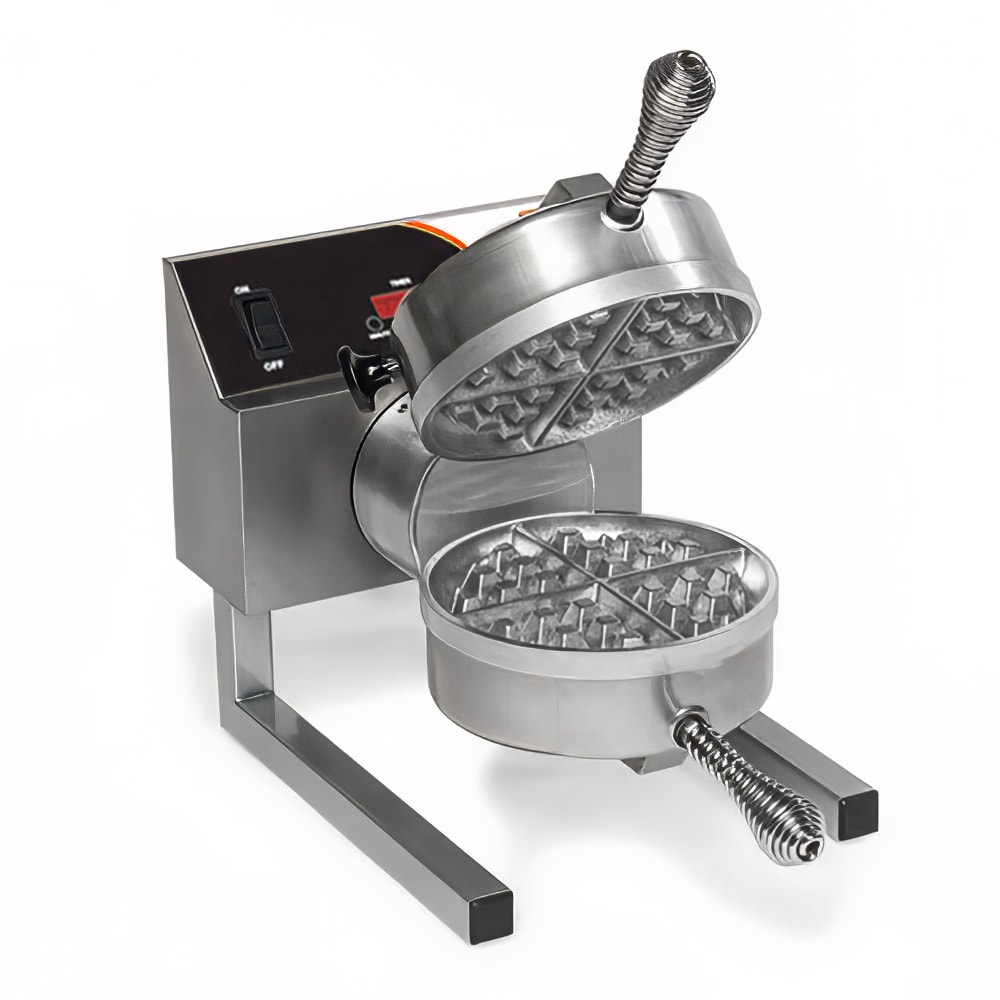 Nemco 7020-S240 Single Classic Belgian Waffle Maker w/ Removable Cast Aluminum Grids, 980W