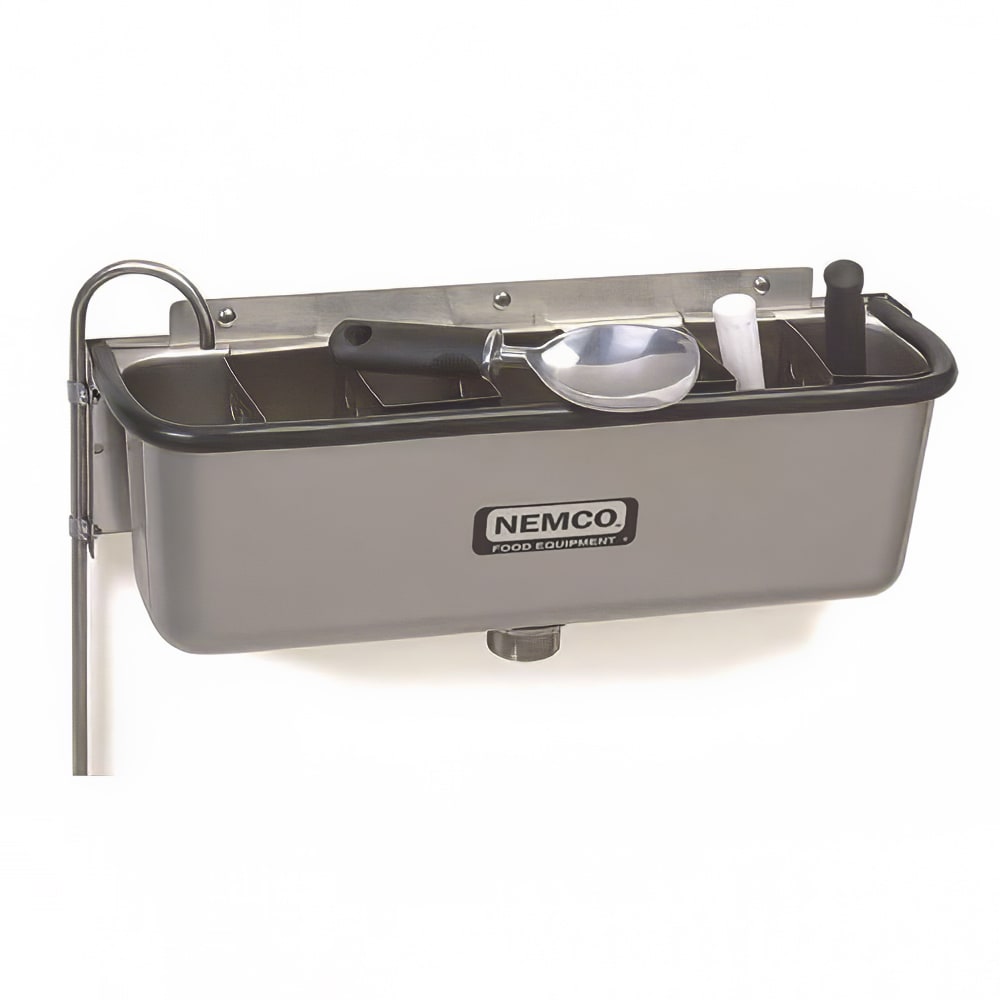 Nemco 77316-19 19" Spade Cleaning Well w/ 3/8" Round Spigot & Rubber Bumper, Stainless