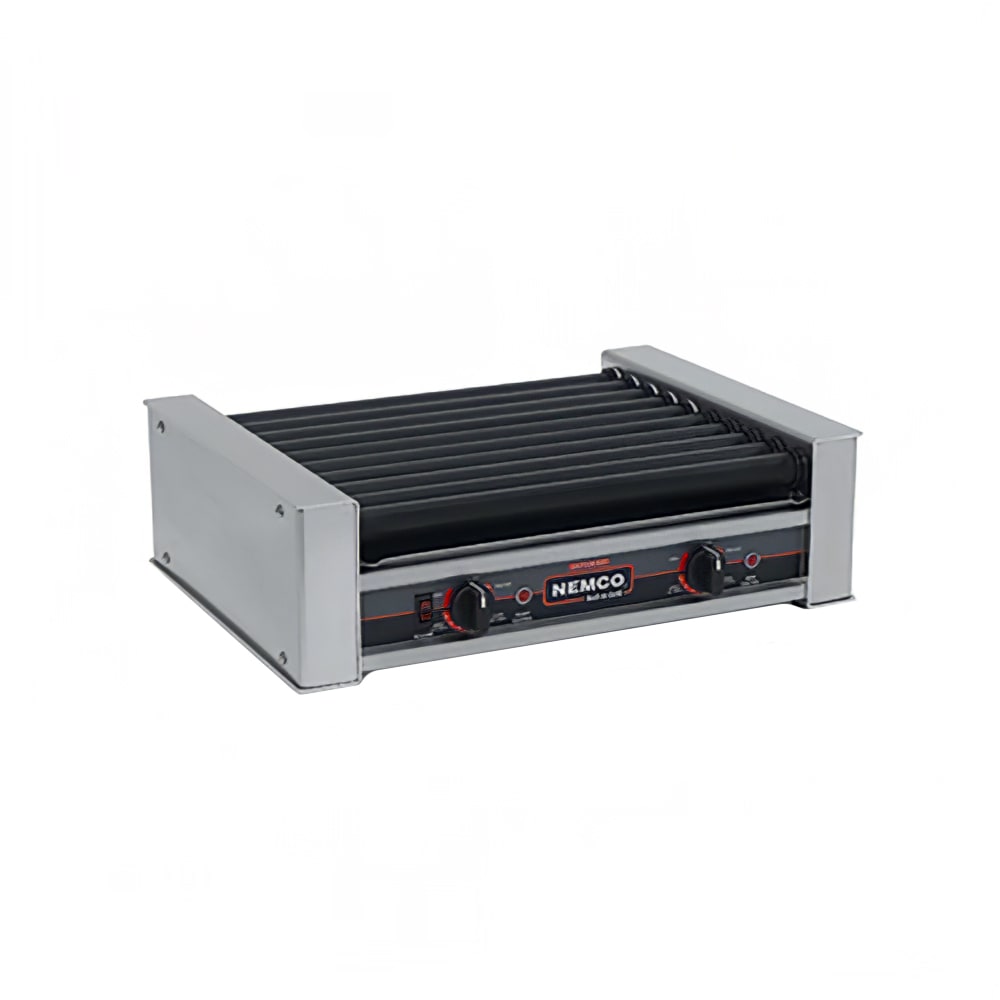 Nemco 8018SX-220 18 Hot Dog Roller Grill w/ Manual Controls - Flat Top, 220v