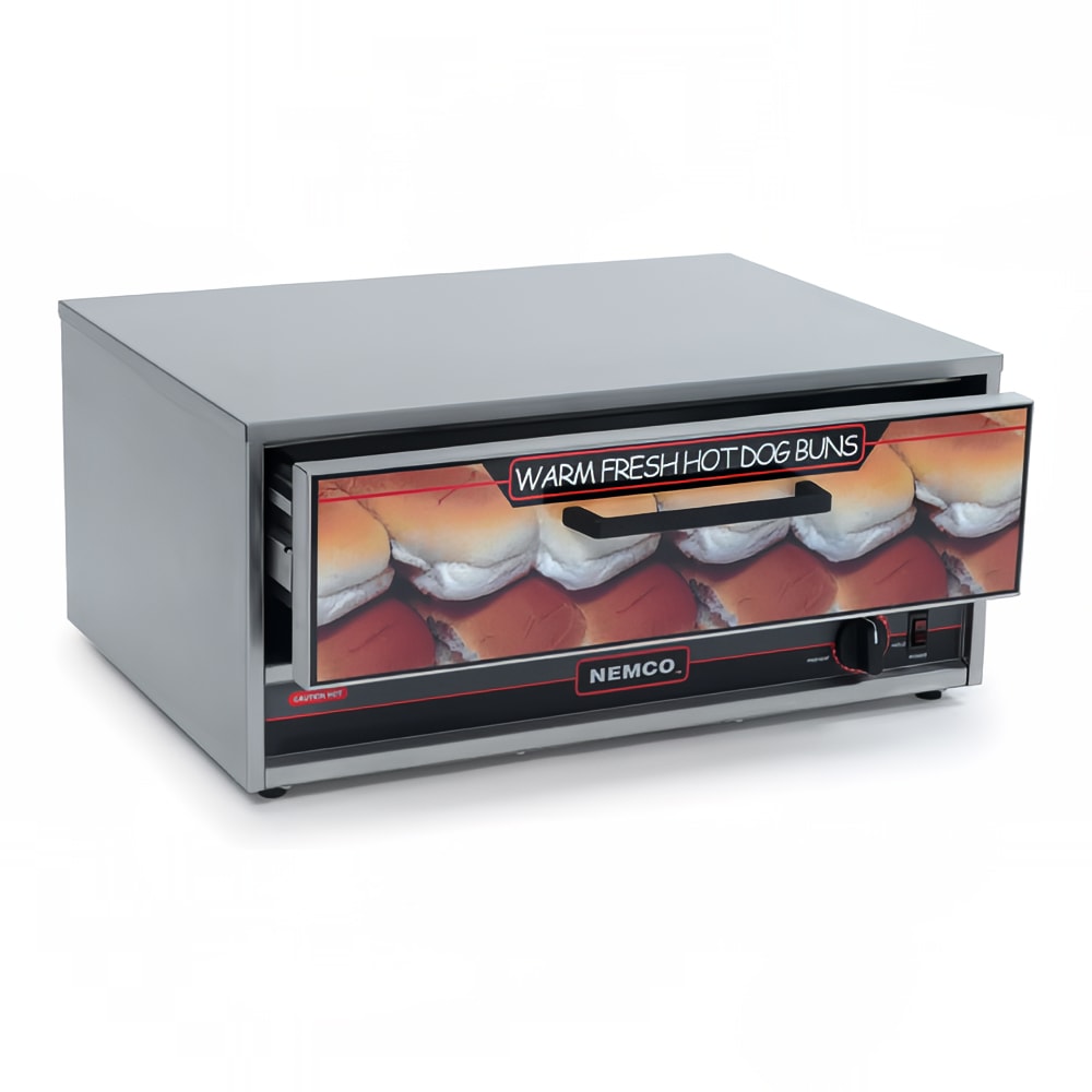 Nemco 8027-BW-220 Humidified Hot Dog Bun Warmer w/ (32) Bun Capacity, 220v/1ph