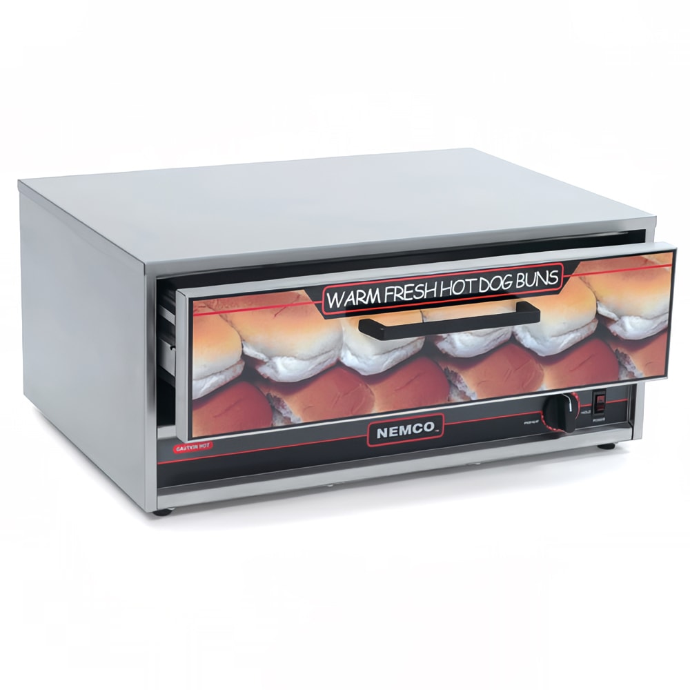 Nemco 8045W-BW Humidified Hot Dog Bun Warmer w/ (64) Bun Capacity, 120v