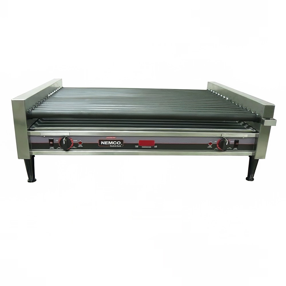 Nemco 8075SXW-RC 75 Hot Dog Roller Grill w/ Manual Controls - Flat Top, 120v