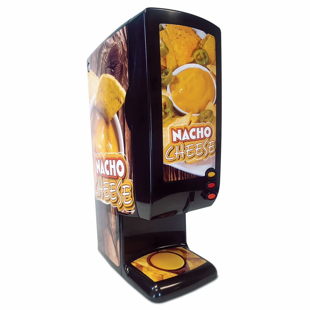 Global Solutions Nacho Cheese Dispenser w/ Push Button - 120v, 225w (GS1555)