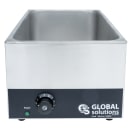 Global Solutions Countertop Food Warmer - Wet or Dry w/ (1) Full Size Pan Well, 120v (GS1665) thumbnail 2