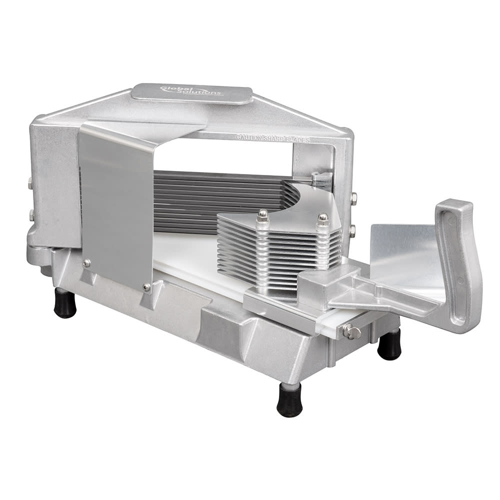 Global Solutions Tomato Slicer w/ 3/16" Slice, Aluminum (GS4100-A)