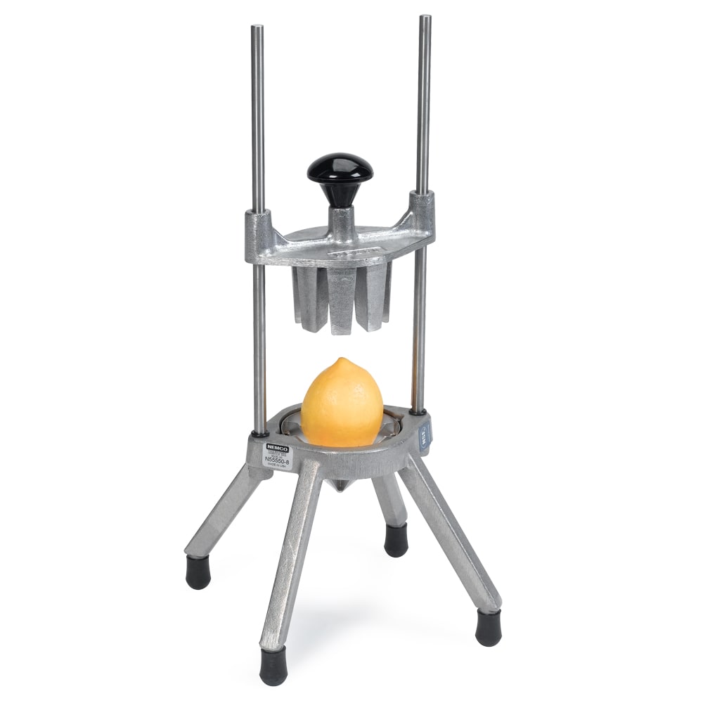 Nemco 55550-4 4 Section Food Cutter Wedger w/ Stainless Blades & Non Skid Feet, Stainless