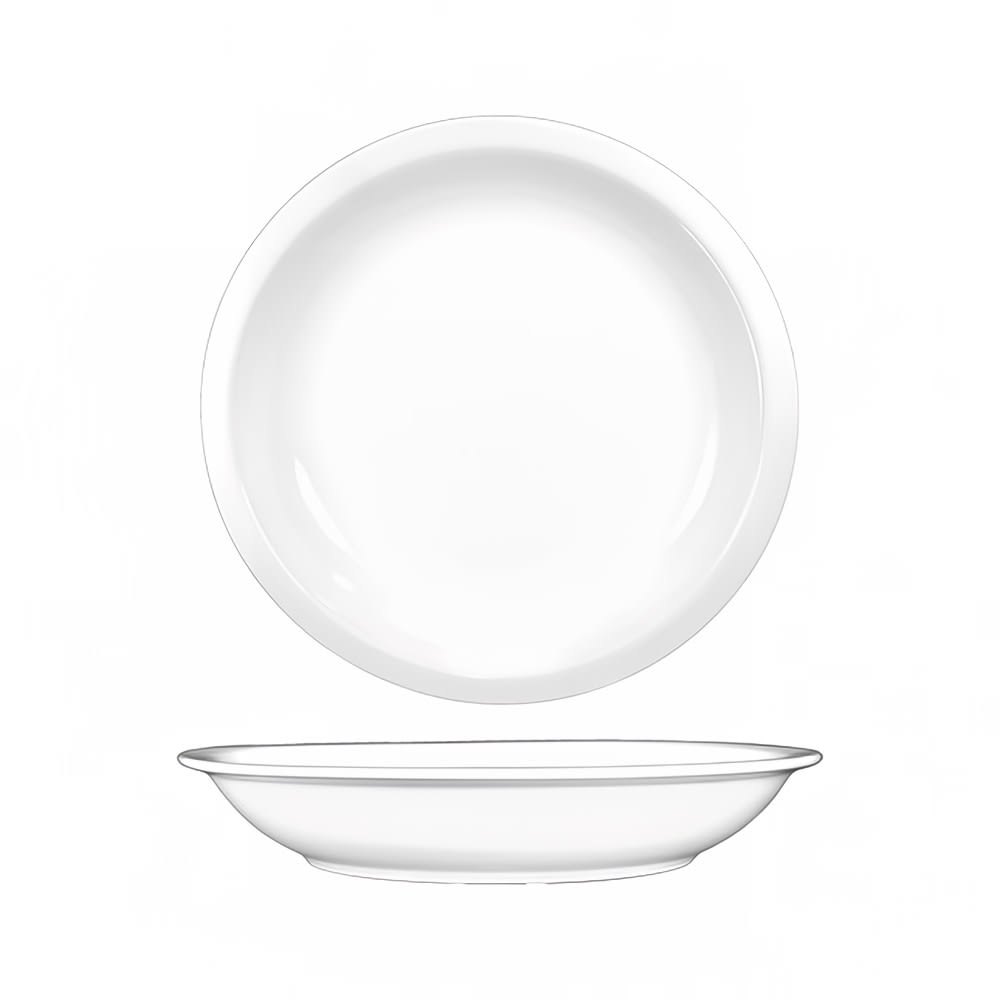 ITI 48 oz Round Bristol™ Serving Bowl - Porcelain, Bright White (BL-110)