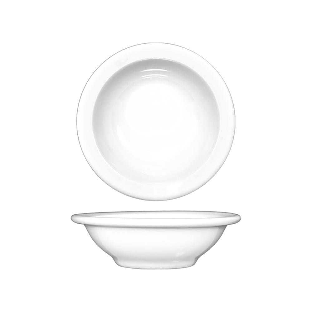 ITI 10 1/2 oz Round Bristol™ Fruit Bowl - Porcelain, Bright White (BL-15)