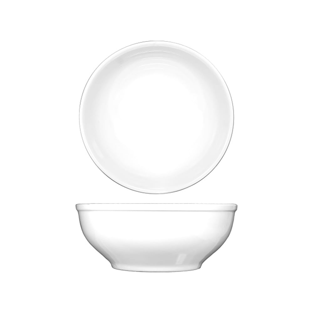 ITI 21 oz Round Bristol™ Nappie/Oatmeal Bowl - Porcelain, Bright White (BL-18)