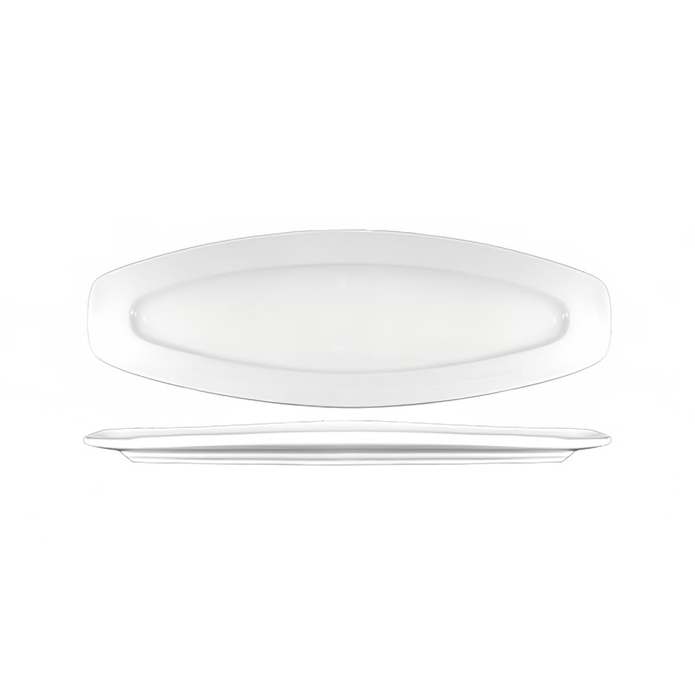 ITI 19" Oval Bristol Fish Platter - Porcelain, Bright White (BL-1900)