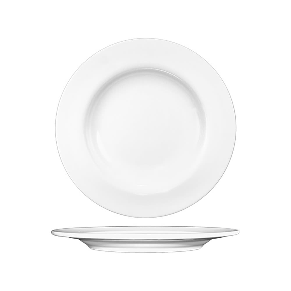 ITI 6 1/4" Round Bristol™ Plate - Porcelain, Bright White (BL-6)