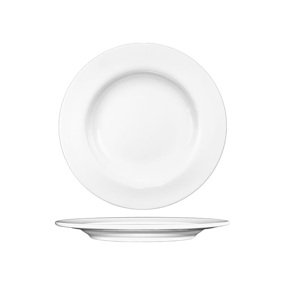 ITI 9 1/4" Round Bristol™ Plate - Porcelain, Bright White (BL-8)