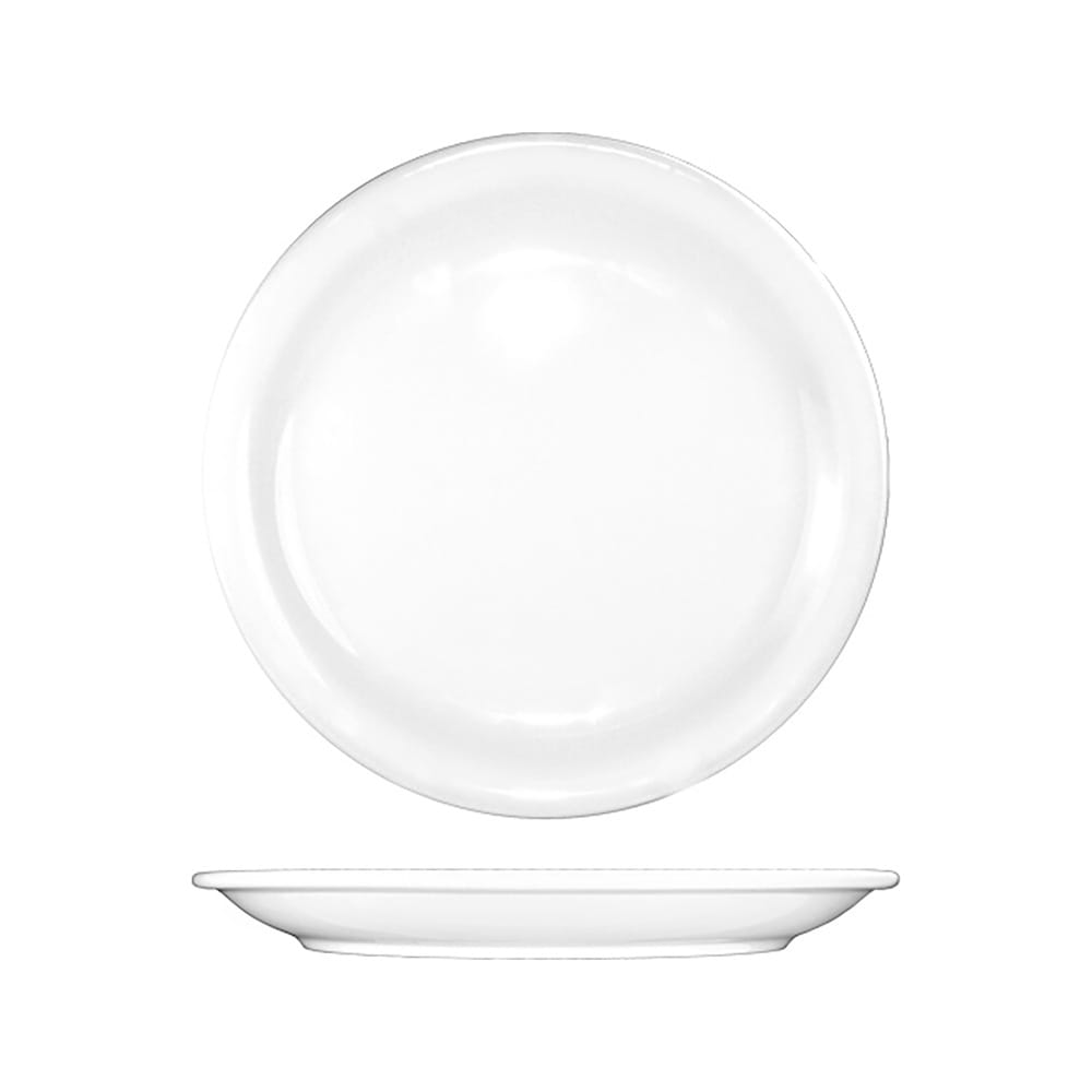 ITI 10 3/8" Round Brighton™ Plate - Porcelain, European White (BR-16)