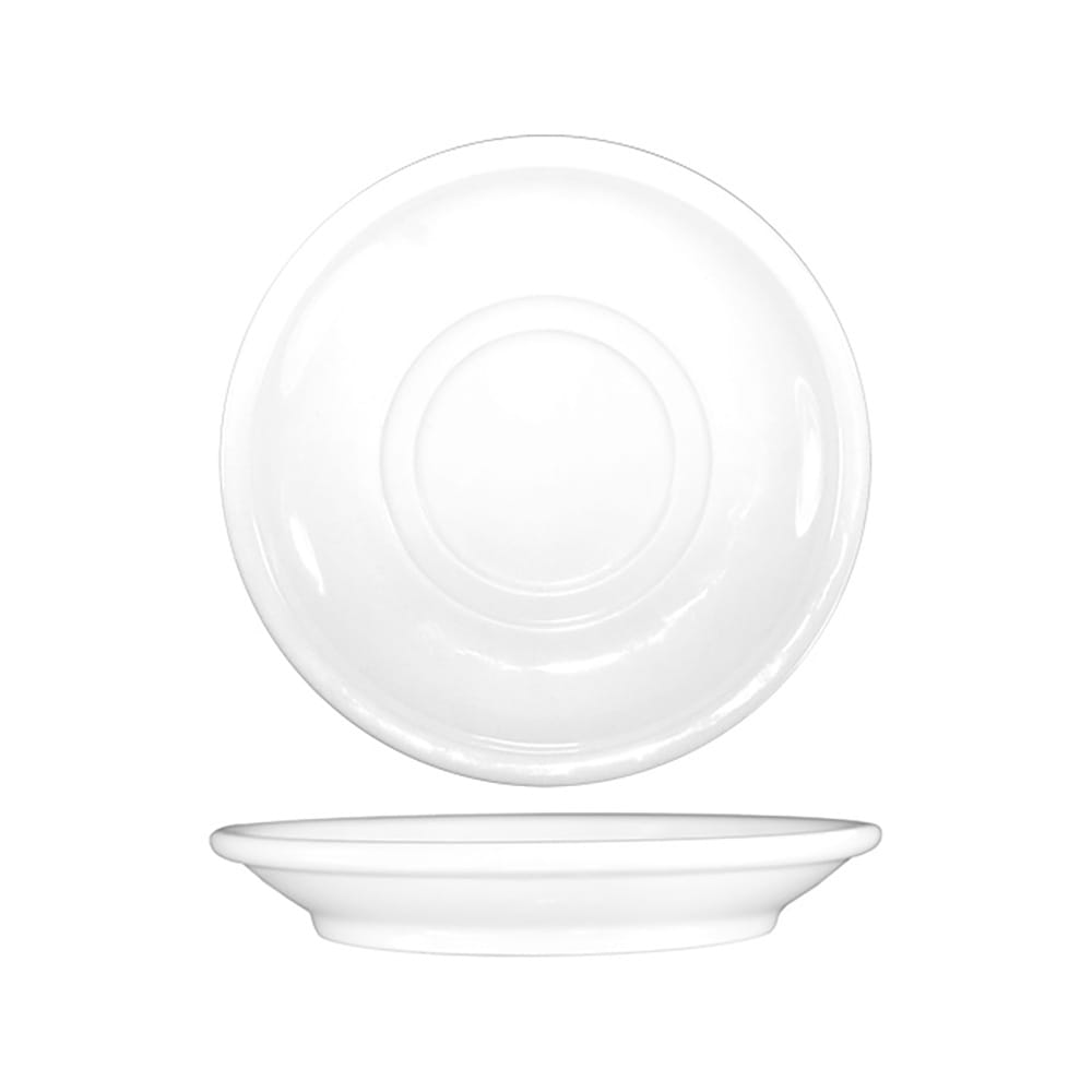 ITI 5 1/2" Round Brighton™ Saucer - Porcelain, European White (BR-2)