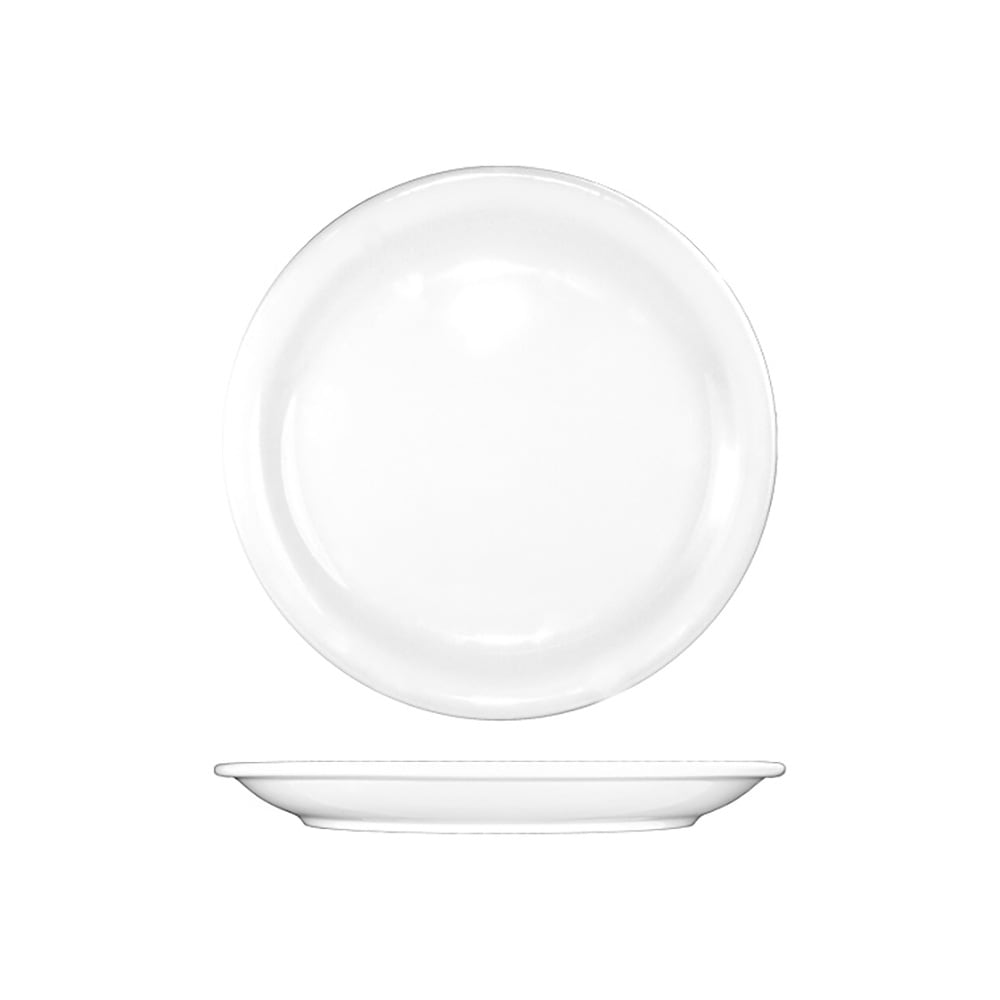 ITI 5 1/2" Round Brighton™ Plate - Porcelain, European White (BR-5)