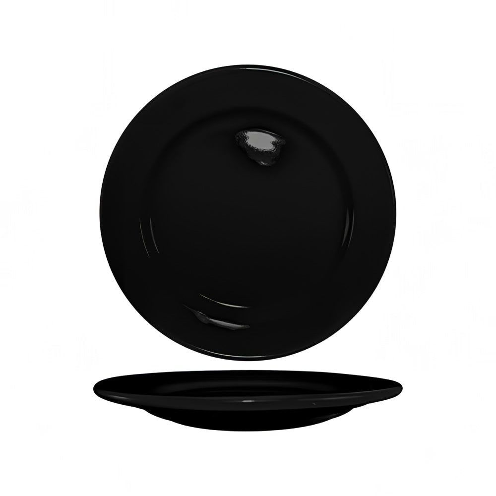 ITI 12" Round Cancun™ Plate - Ceramic, Black (CA-21-B)