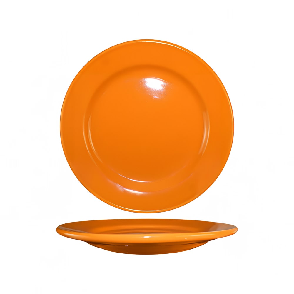 ITI 12" Round Cancun™ Plate - Ceramic, Orange (CA-21-O)