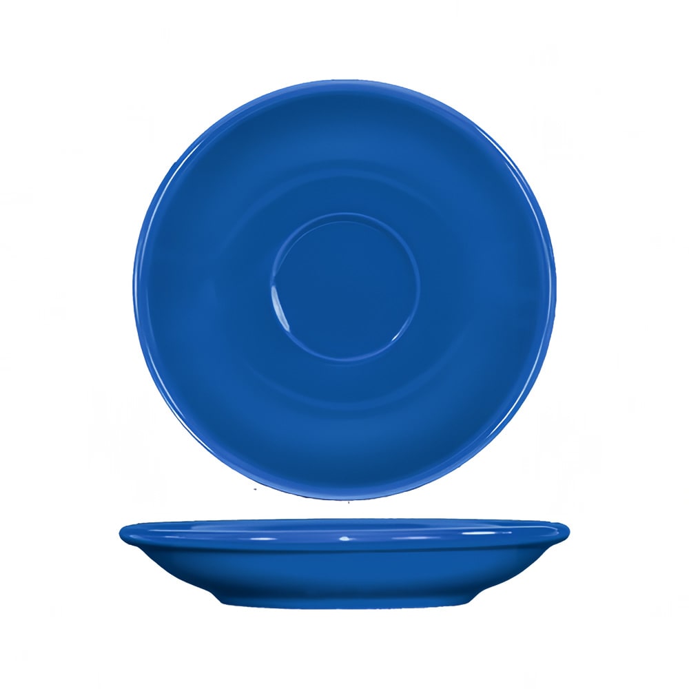 ITI 5 1/8" Round Cancun™ A.D. Saucer - Ceramic, Light Blue (CA-36-LB)