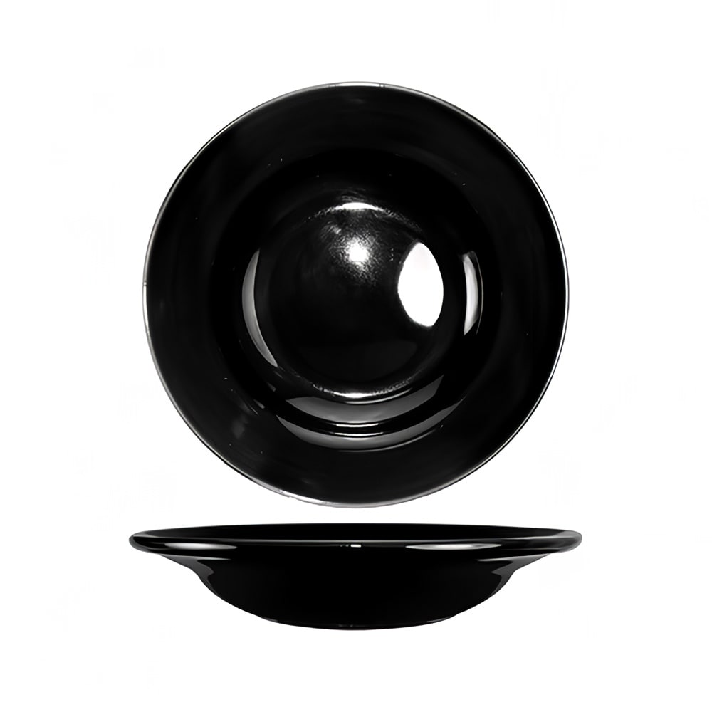 ITI 12 oz Round Cancun™ Soup Bowl - Ceramic, Black (CA-3-B)