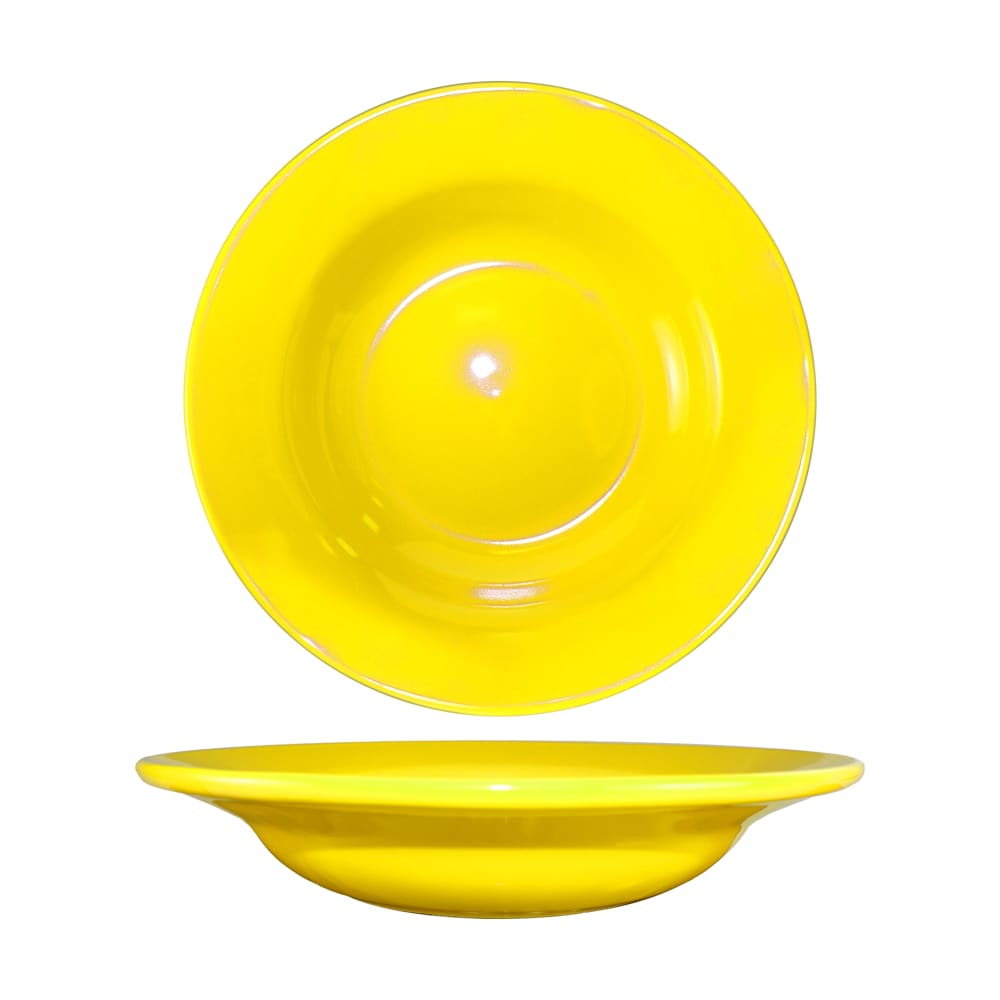 ITI 10 oz Round Cancun™ Soup Bowl - Ceramic, Yellow (CA-3-Y)