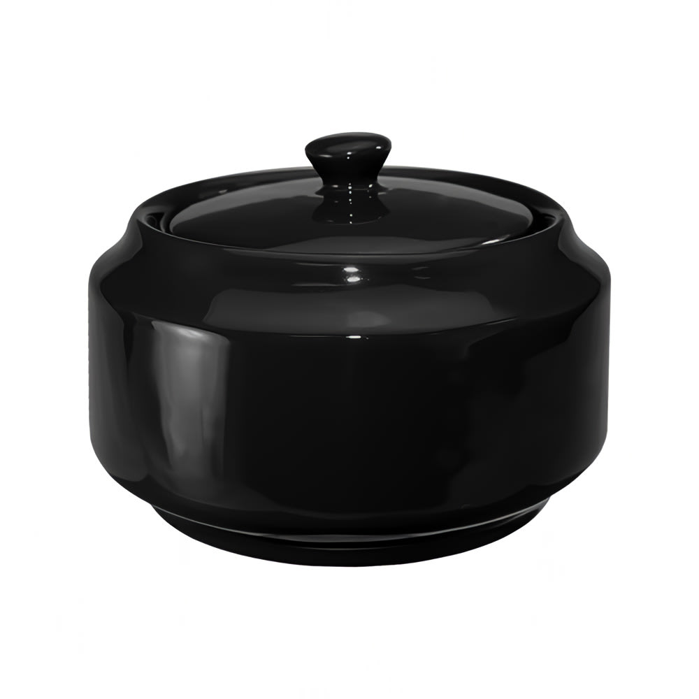 ITI 14 oz Cancun™ Sugar Bowl - Ceramic, Black (CA-61-B)