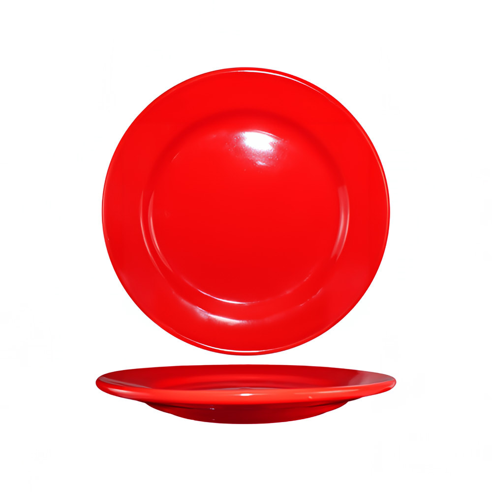 ITI 7 1/8" Round Cancun™ Plate - Ceramic, Crimson Red (CA-7-CR)