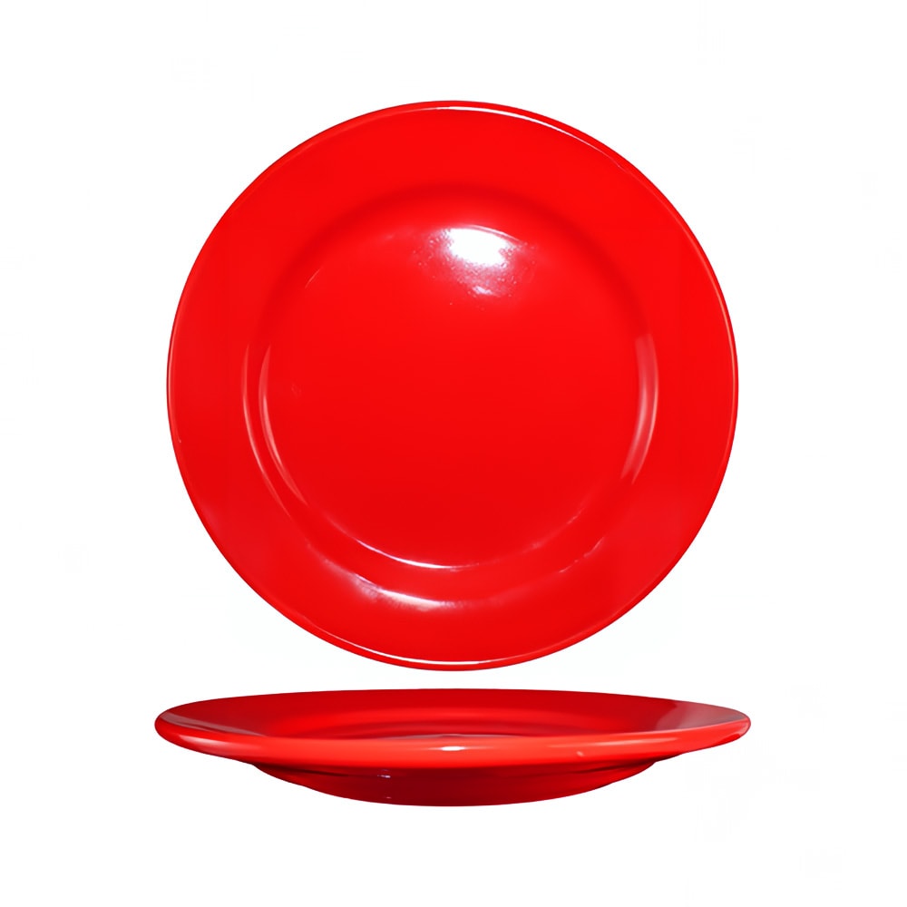 ITI 9" Round Cancun™ Plate - Ceramic, Crimson Red (CA-8-CR)