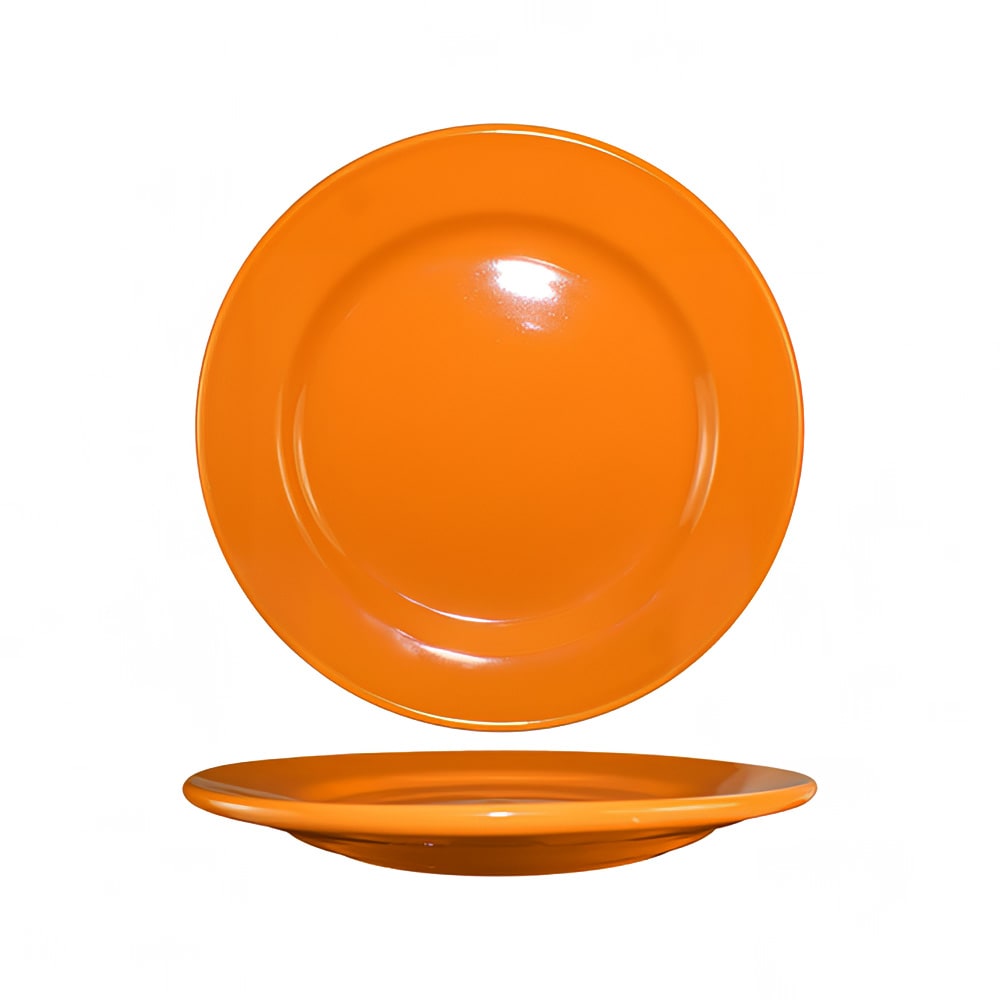ITI 9 3/4" Round Cancun™ Plate - Ceramic, Orange (CA-9-O)