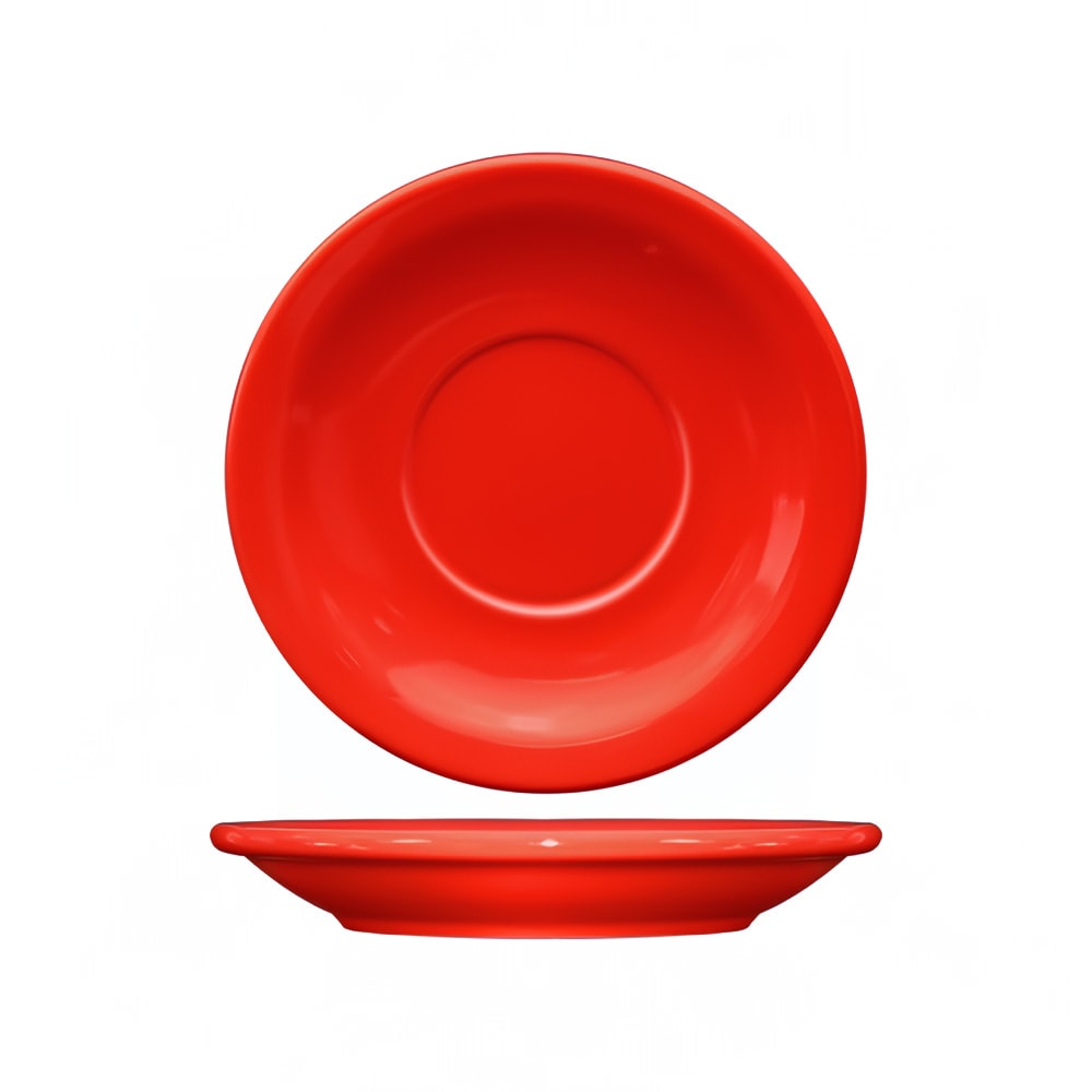 ITI 5 1/2" Round Cancun™ Saucer - Ceramic, Crimson Red (CAN-2-CR)