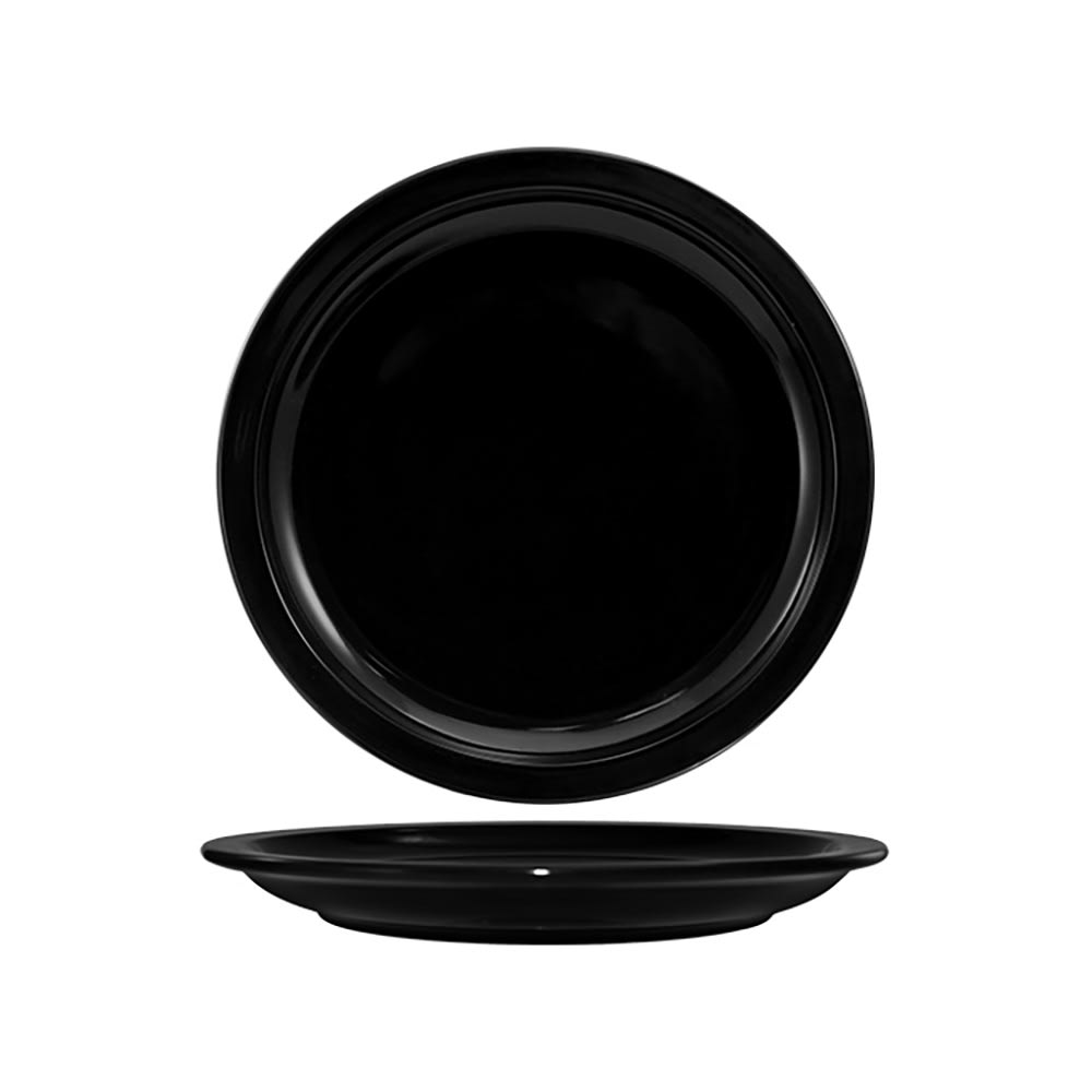ITI 6 1/2" Round Cancun™ Plate - Ceramic, Black (CAN-6-B)