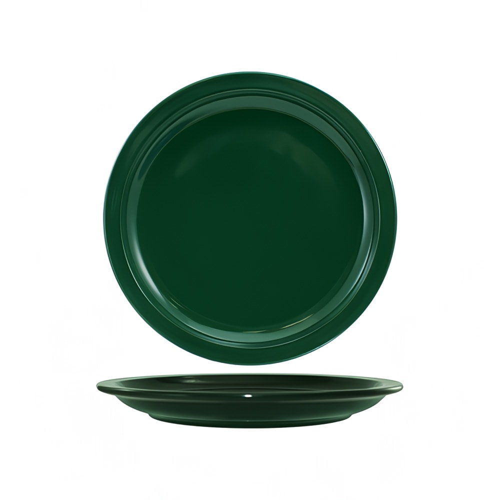ITI 6 1/2" Round Cancun™ Plate - Ceramic, Green (CAN-6-G)