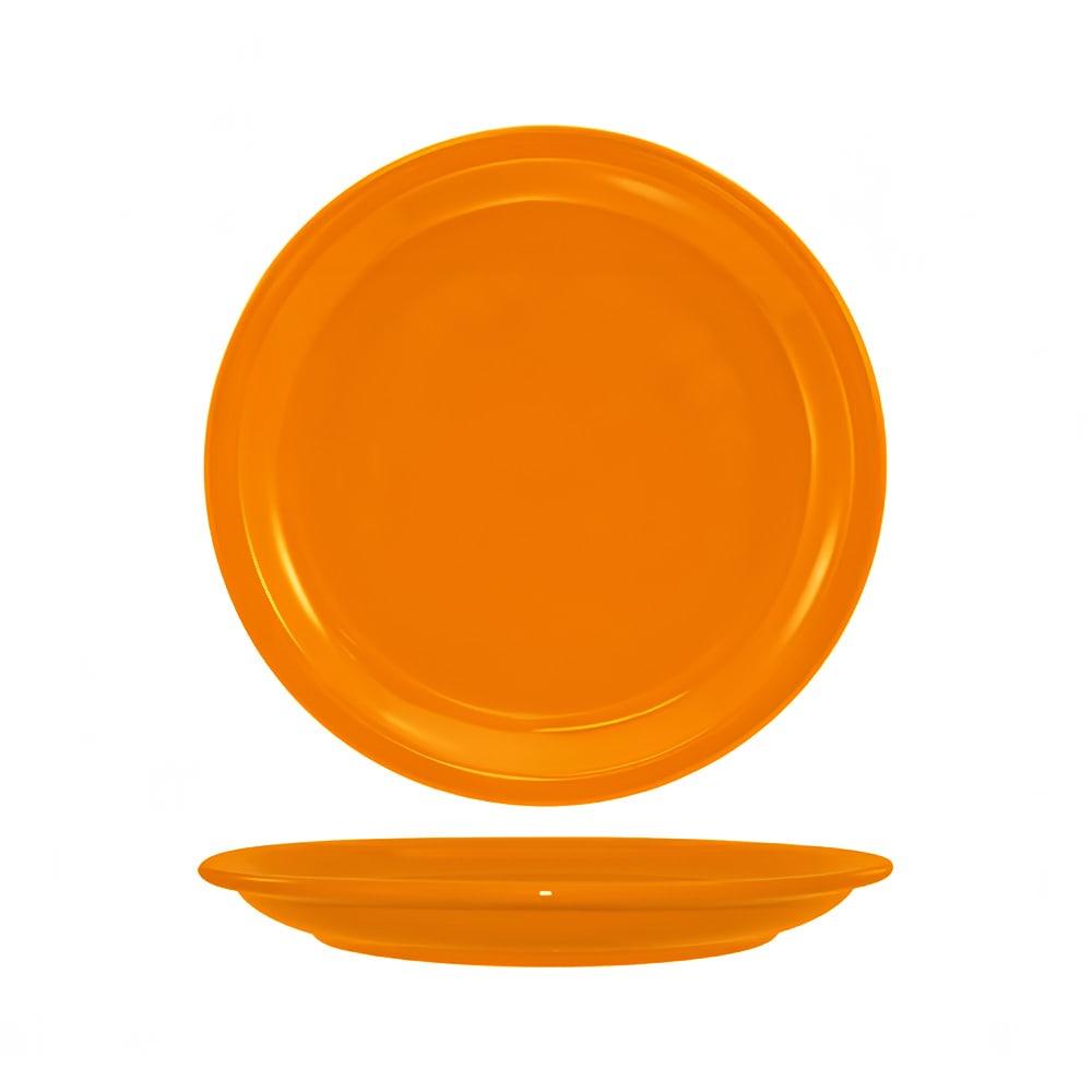 ITI 6 1/2" Round Cancun™ Plate - Ceramic, Orange (CAN-6-O)