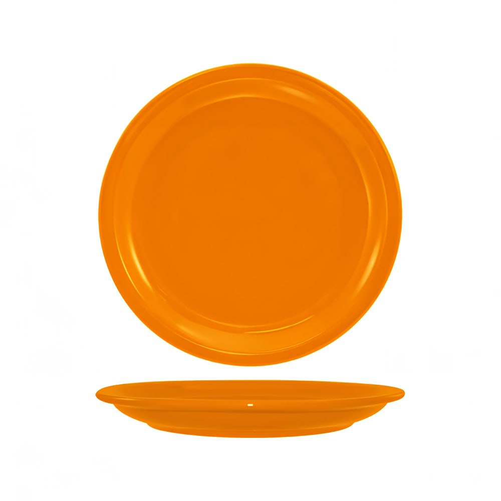 ITI 9" Round Cancun™ Plate - Ceramic, Orange (CAN-8-O)