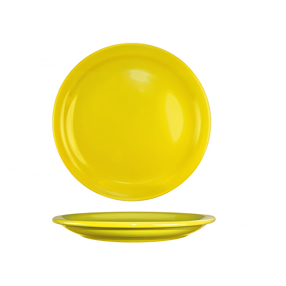 ITI 9 1/2" Round Cancun™ Plate - Ceramic, Yellow (CAN-9-Y)