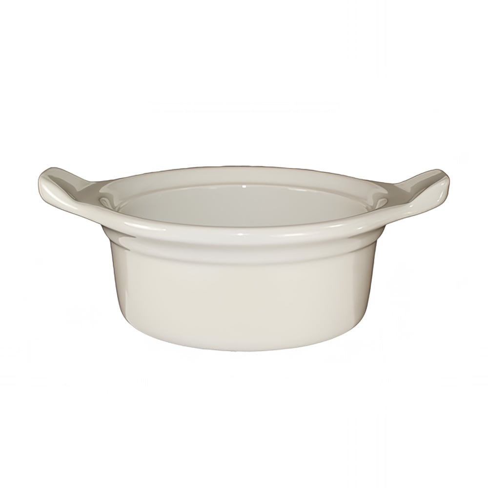 ITI 9 oz Round Casserole Dish - Ceramic, American White (CAS-5-AW)