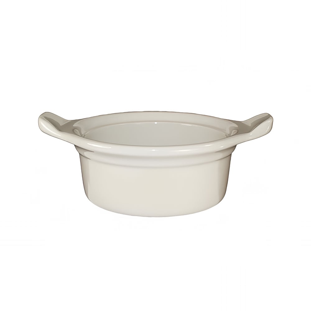 ITI 16 oz Round Casserole Dish - Ceramic, American White (CAS-6-AW)