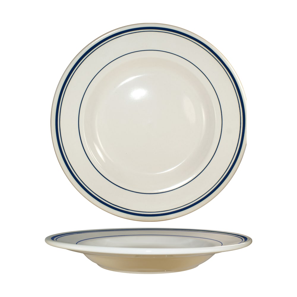 ITI 18 oz Round Catania™ Pasta Bowl - Ceramic, American White (CT-120)