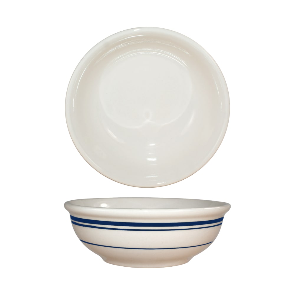 ITI 10 oz Round Catania™ Oatmeal/Nappie Bowl - Ceramic, American White (CT-24)