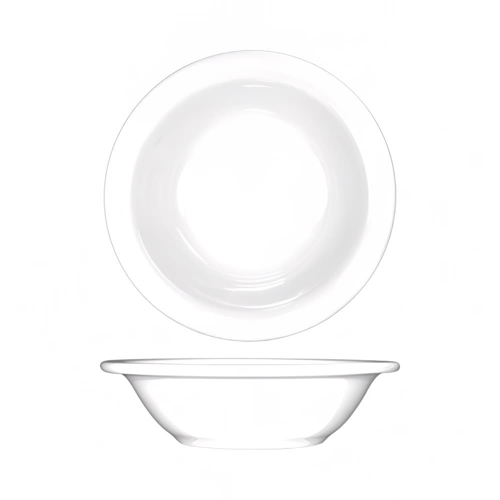 ITI 10 oz Round Dover™ Grapefruit Bowl - Porcelain, European White (DO-10)