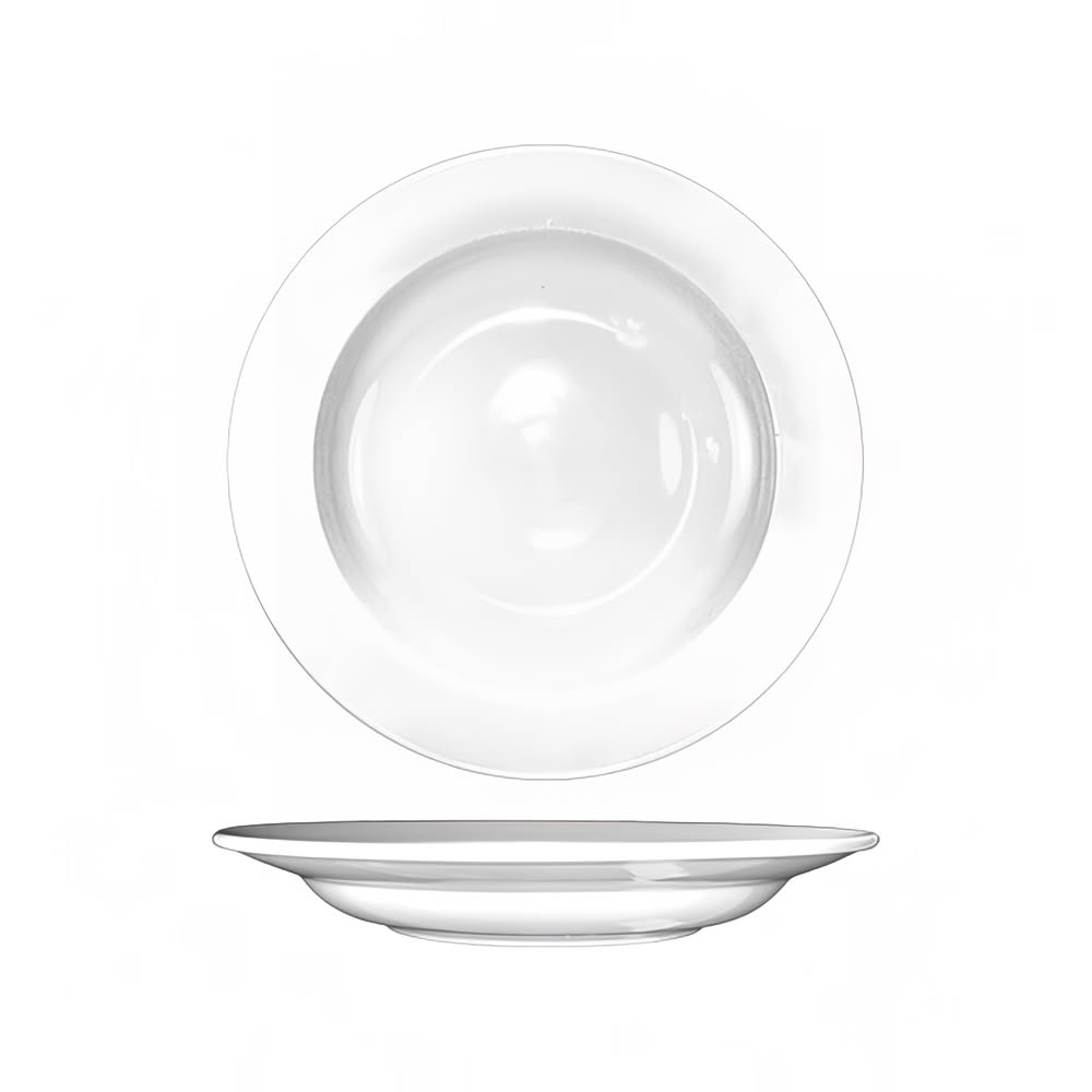 ITI 16 oz Round Dover™ Pasta Bowl - Porcelain, European White (DO-115)