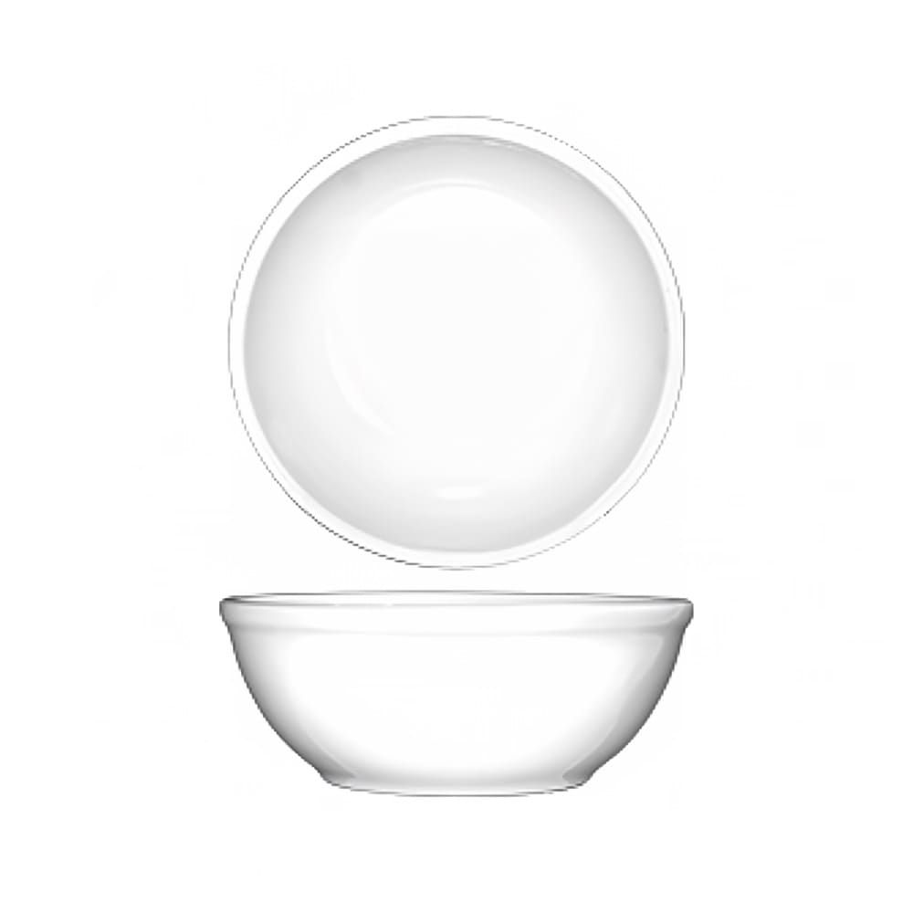 ITI 13 1/2 oz Round Dover™ Oatmeal/Nappie Bowl - Porcelain, European White (DO-15)