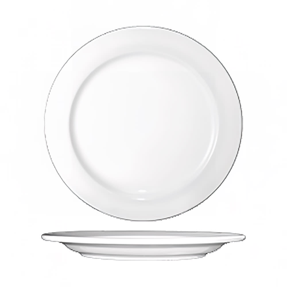 ITI 10 1/2" Round Dover™ Plate - Porcelain, European White (DO-16)
