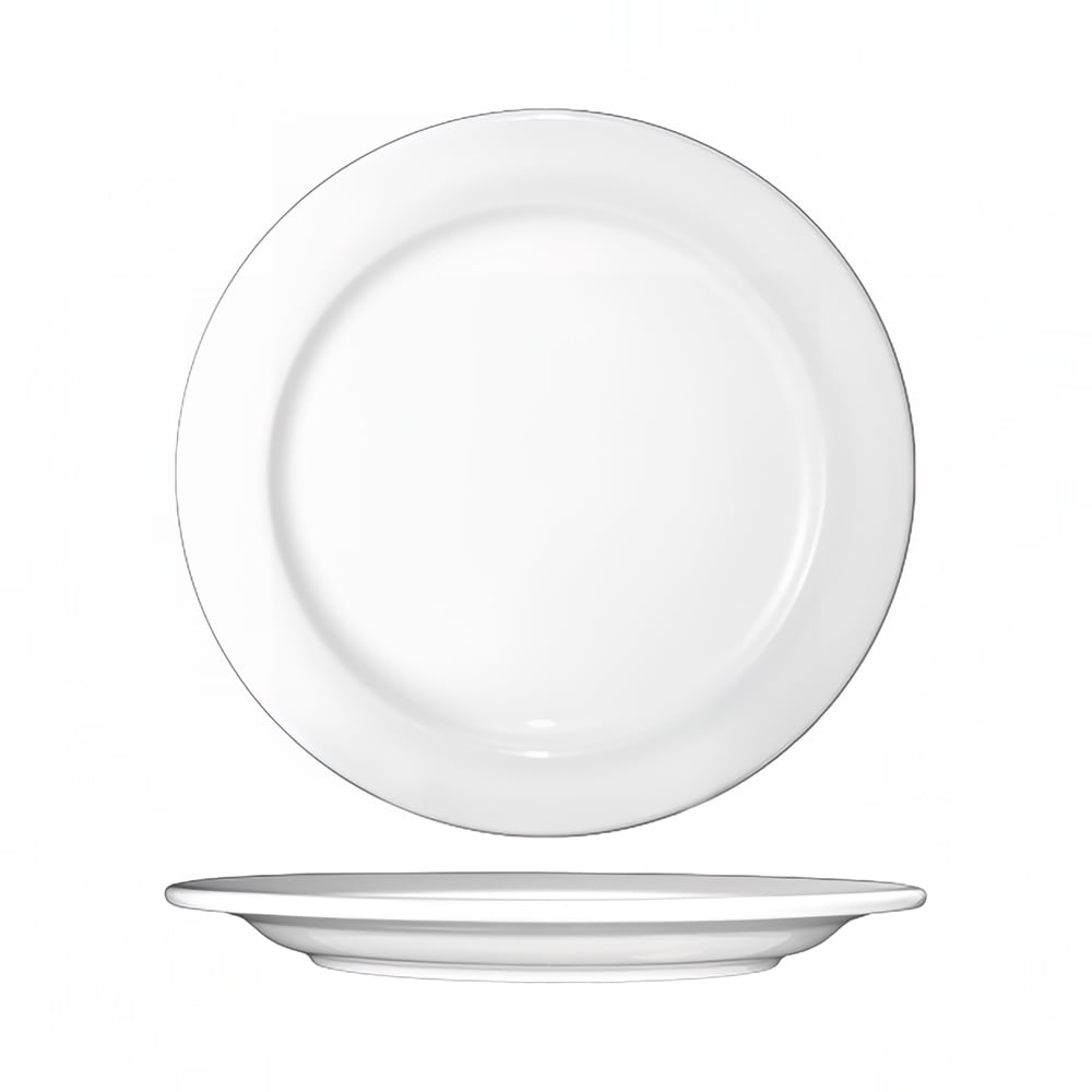 ITI 12" Round Dover™ Plate - Porcelain, European White (DO-21)