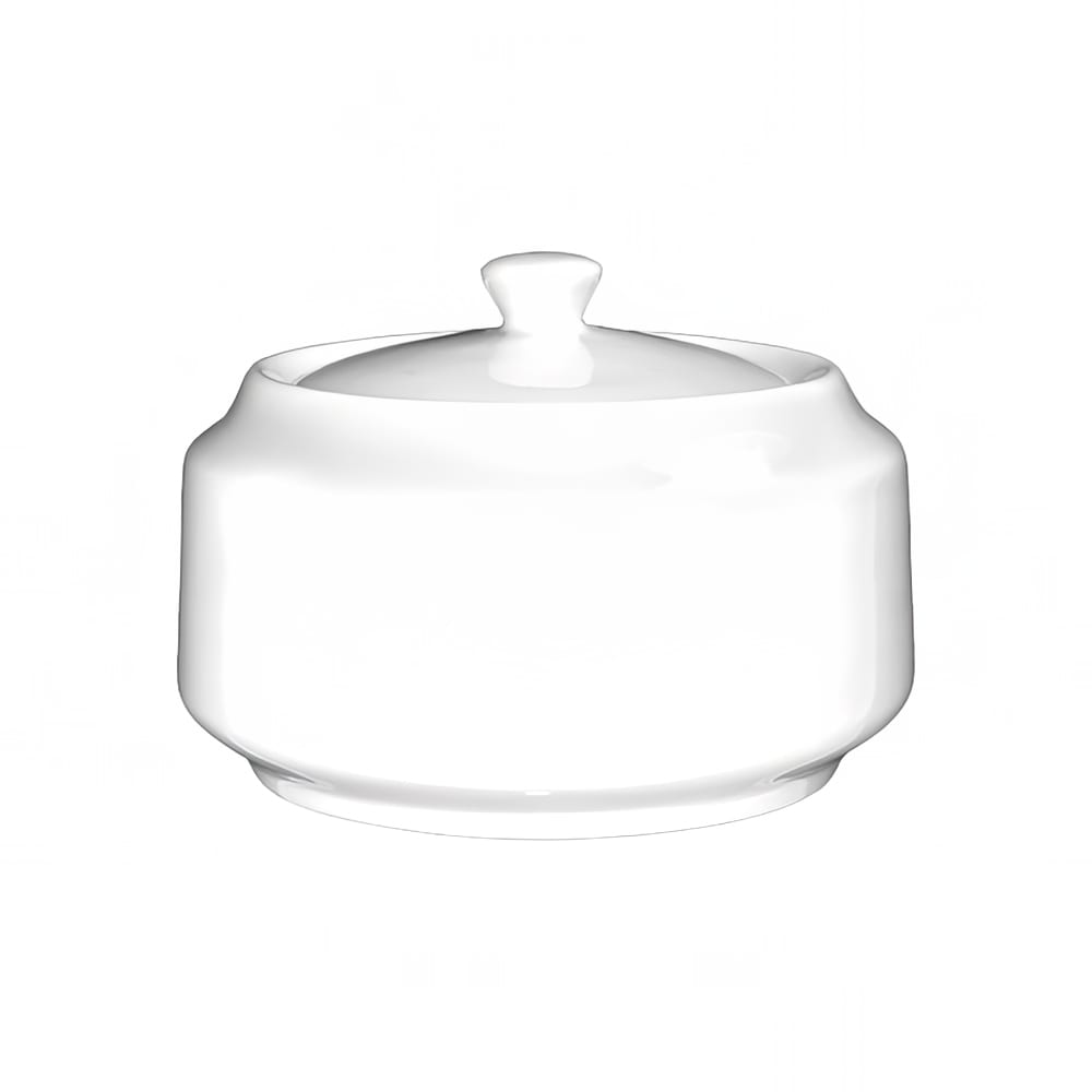 ITI 14 oz Dover™ Sugar Bowl - Porcelain, European White (DO-61)
