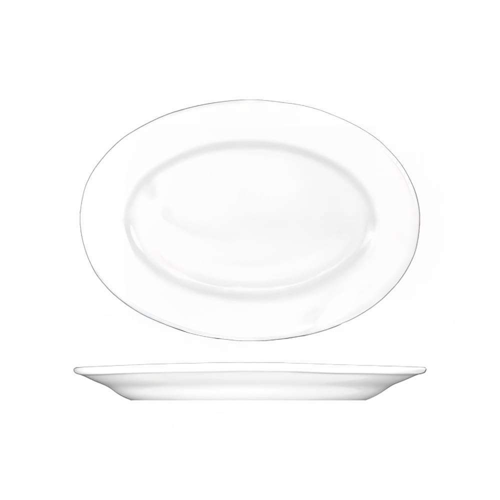 ITI 7 1/8" x 4 5/8" Oval Dover™ Platter - Porcelain, European White (DO-80)