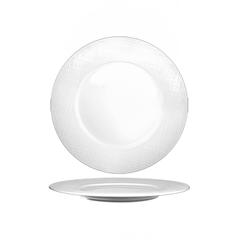 ITI 8 3/8" Round Dresden™ Plate - Porcelain, Bright White (DR-22)