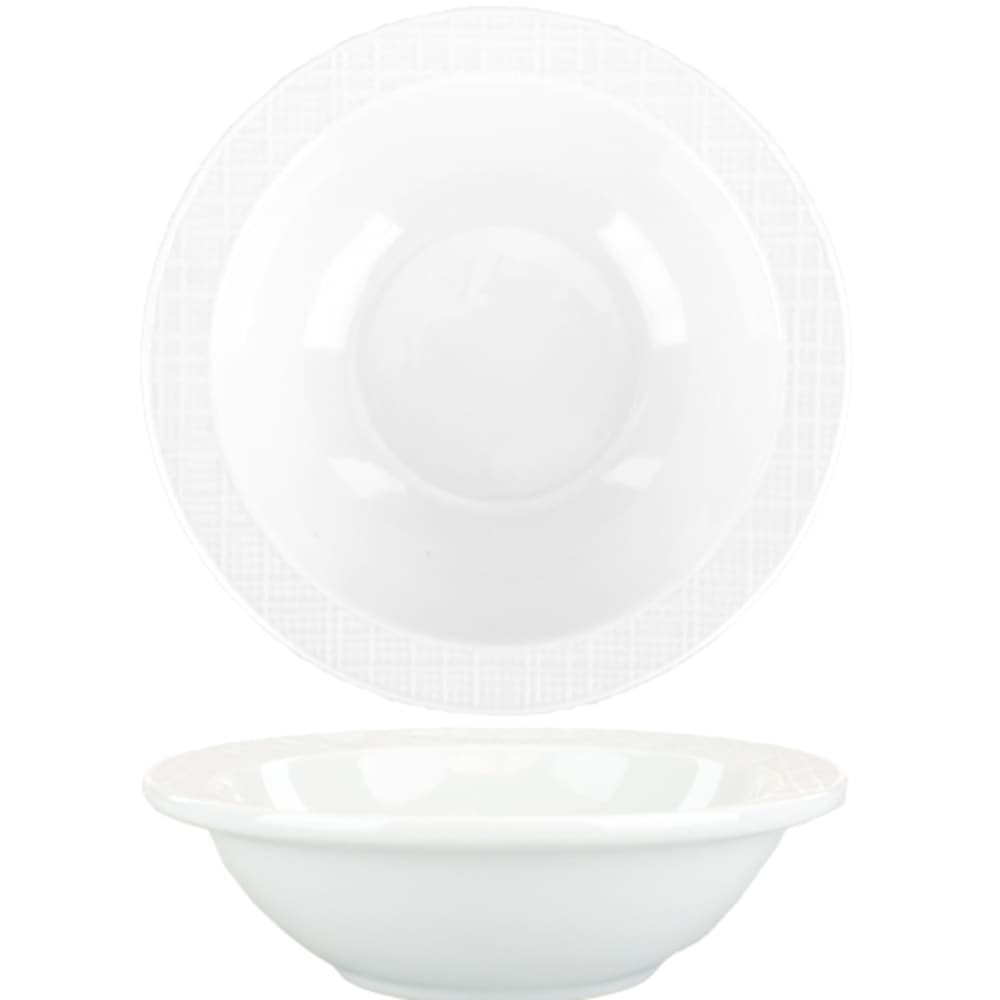 ITI 6 oz Round Dresden™ Fruit Bowl - Porcelain, Bright White (DRN-11)