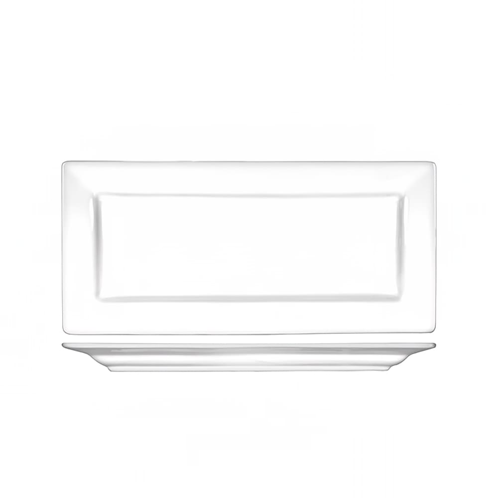 ITI 14" x 7" Rectangular Elite™ Platter - Porcelain, Bright White (EL-14)